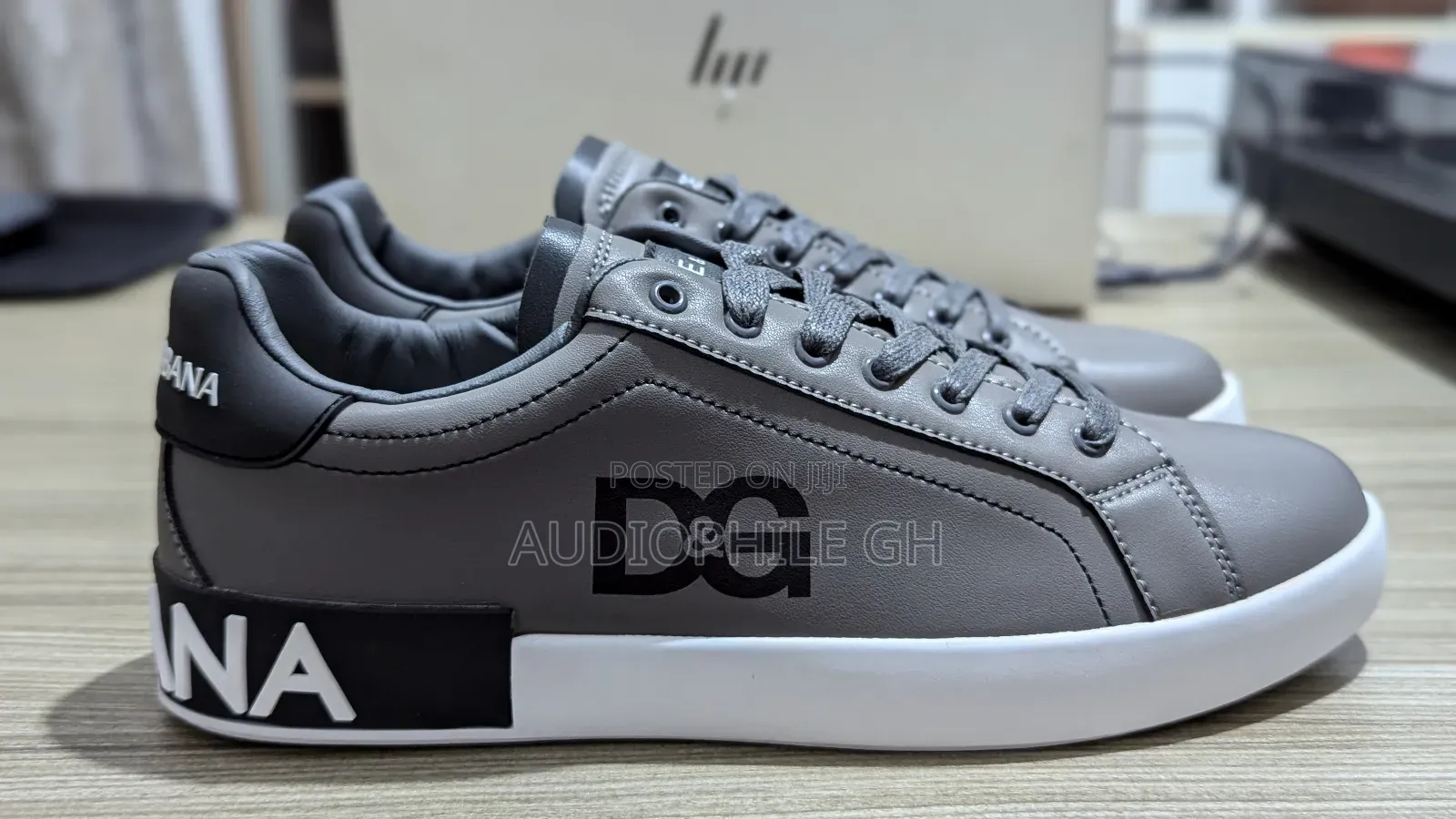 Men's Low Canvas Leather Sneakers