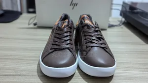 Men's Low Canvas Leather Sneakers