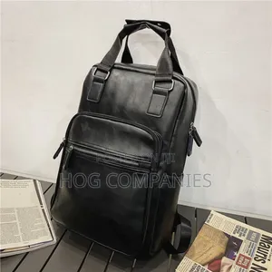 Quality Leather Travel School Backpack Laptop Bag