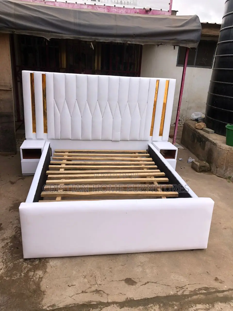 Double Bed With Two Drawers