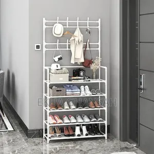 Clothes Hanger With Shoe Racks 5 Steps