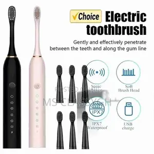 Electric Toothbrush Rechargeable 6 Clean Modes Sonic for Adu