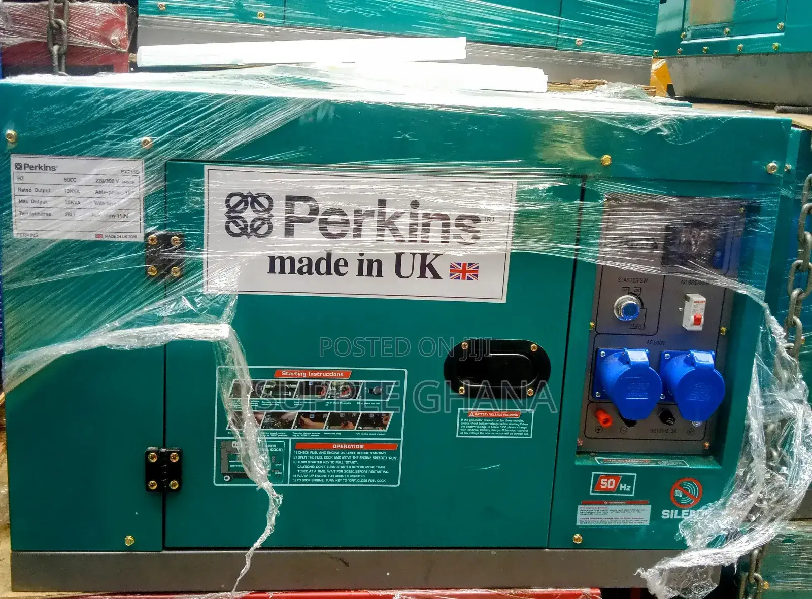 Perkins 15kva 16500watt Diesel Electricity Supplyer Correct