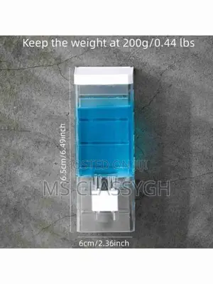 Wall-Mounted Soap Dispenser 250ml, Transparent for Shower Ge