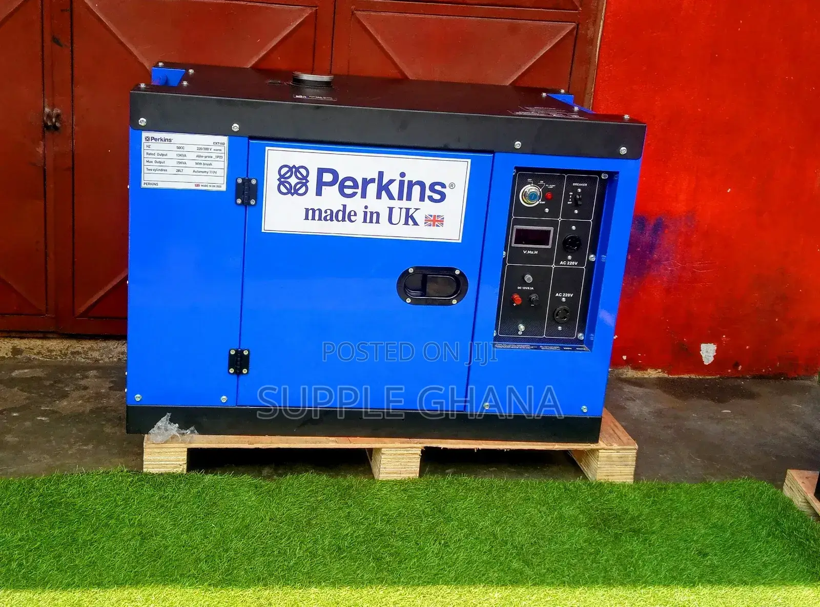 Blue Black Perkins 16500watt 15kva Diesel Generator Standard