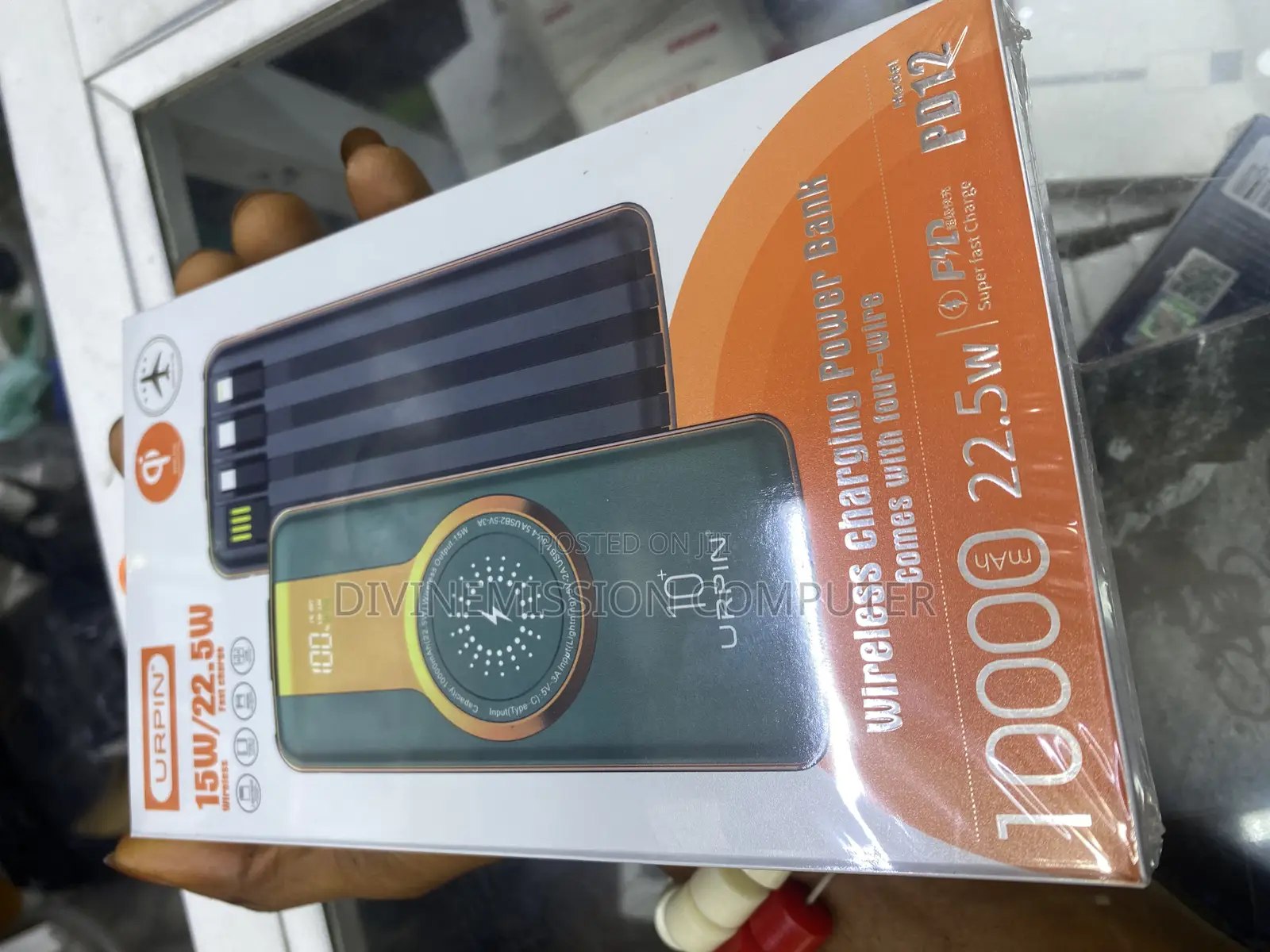 Wireless Power Bank 10,000 Mah. 15w/22.5w. For All Phones
