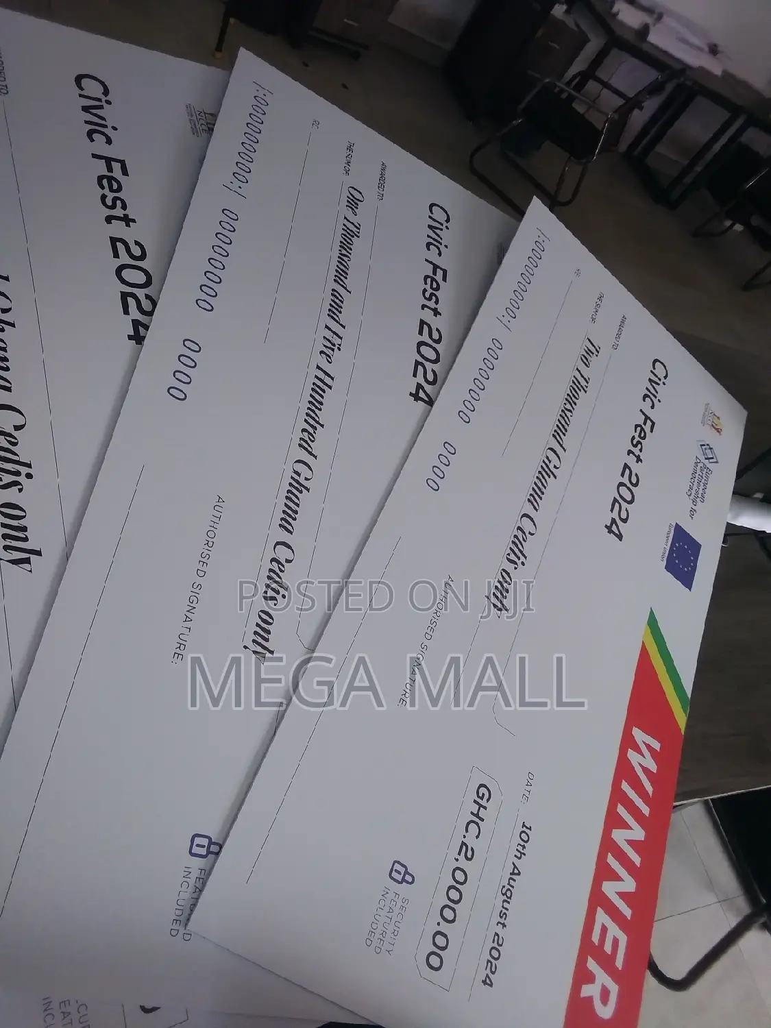 Dummy Cheque/Giant Cheque Print Service