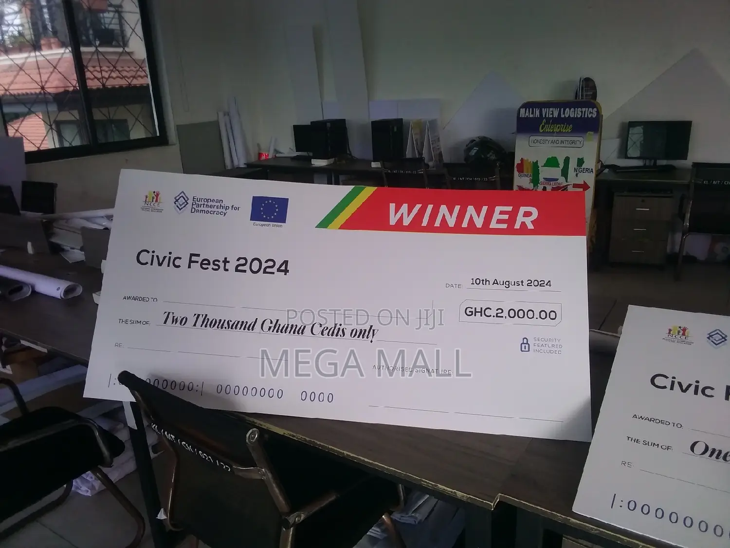 Dummy Cheque/Giant Cheque Print Service