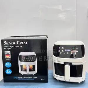 8 Litres Silver Crest Glass Airfryer