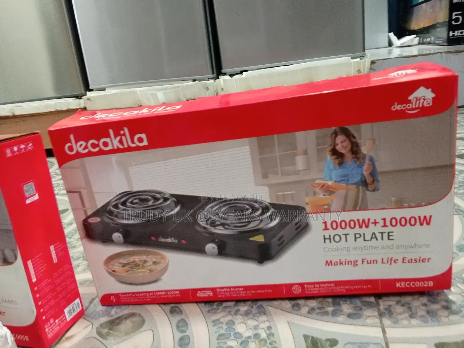 Decakila Hot Plate 1000+ 1000W Burner