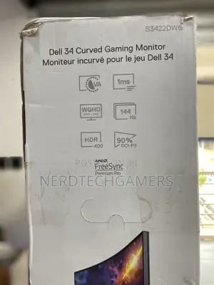 Dell S3422DWG Curved Gaming Monitor - 34 Inch Curved Screen