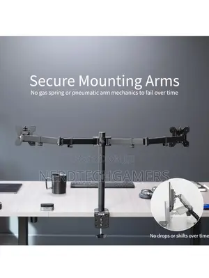 VIVO Dual Ultrawide Monitor Desk Mount, , Black, STAND-V038