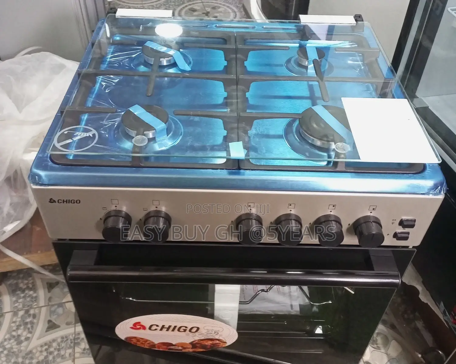 Chigo 60×60 Gas Cooker Original and Quality Brand New .