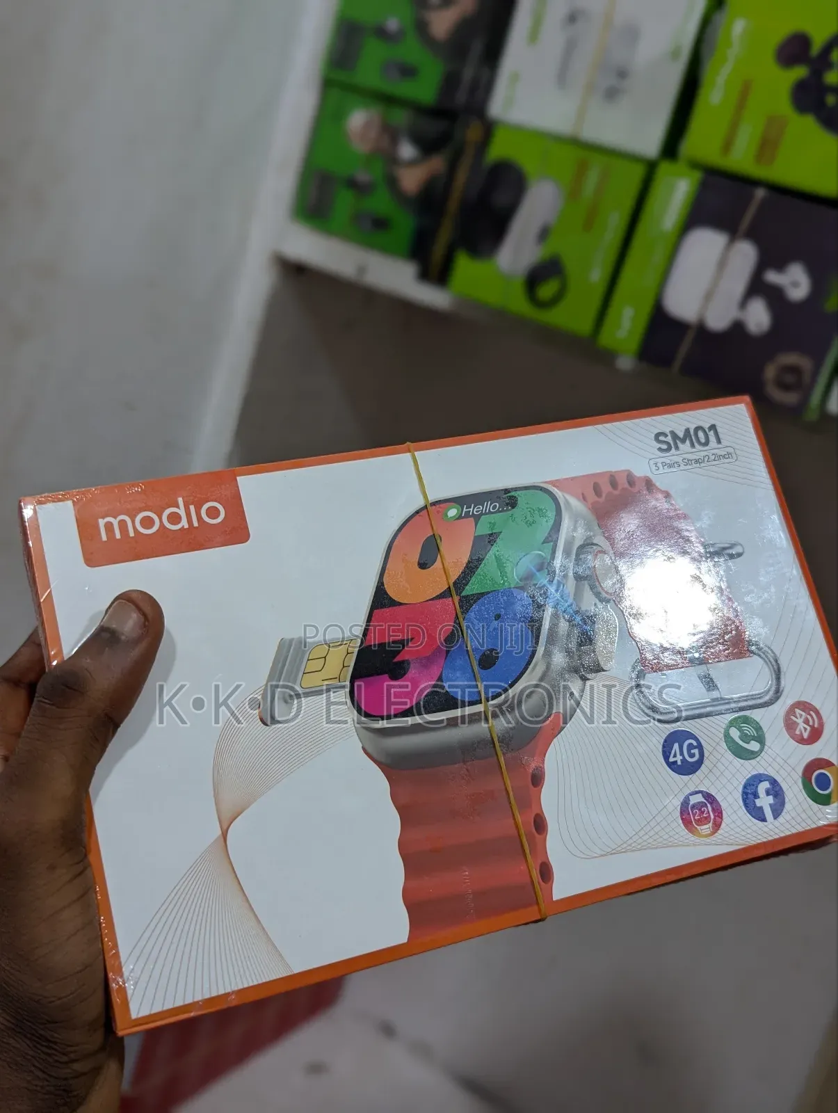 Modio Smart Watch Ultra 64gb and 4gb Ram Camera Sim Card
