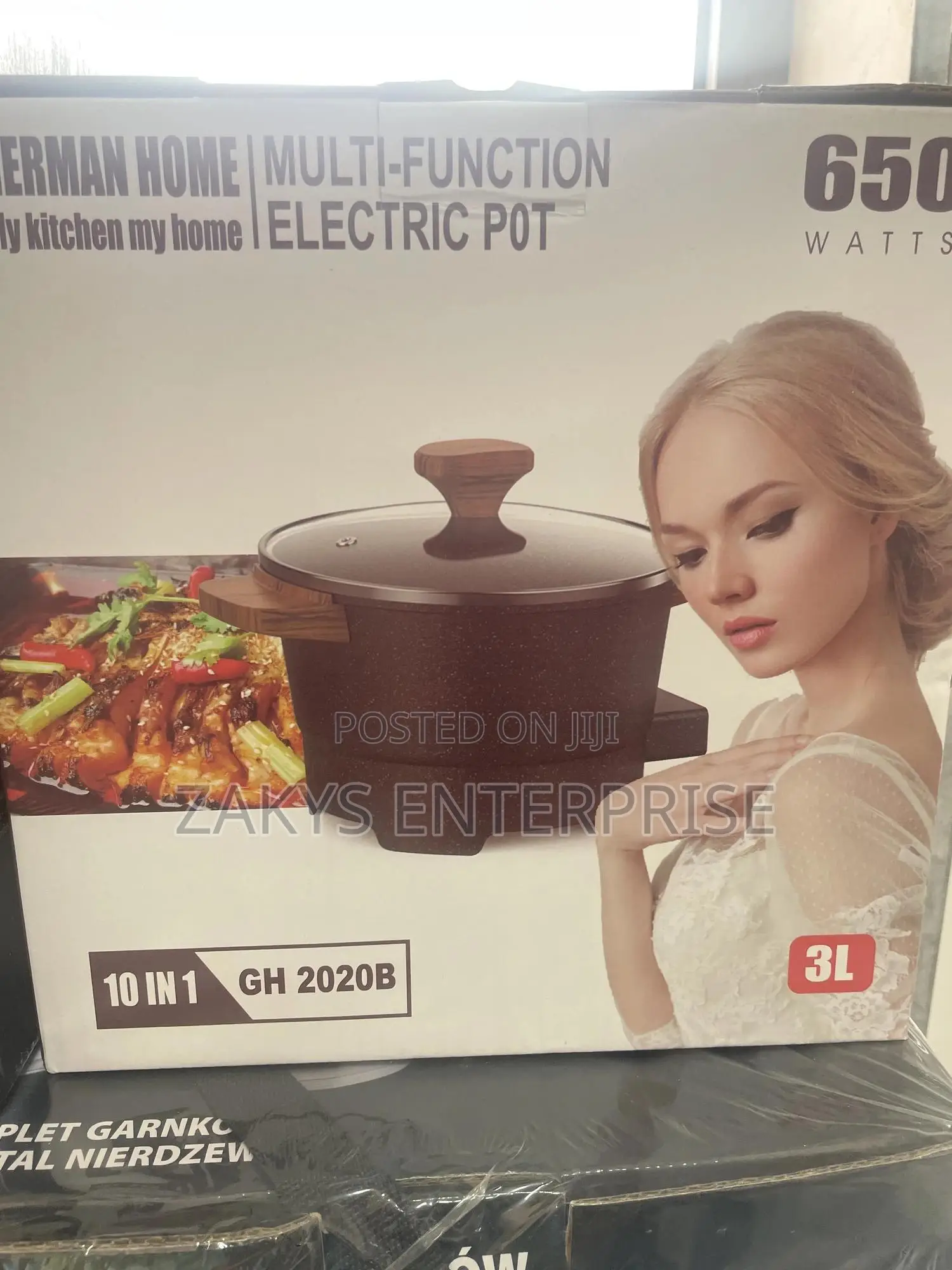 German Home Electric Multipurpose Cooking Pot 3l