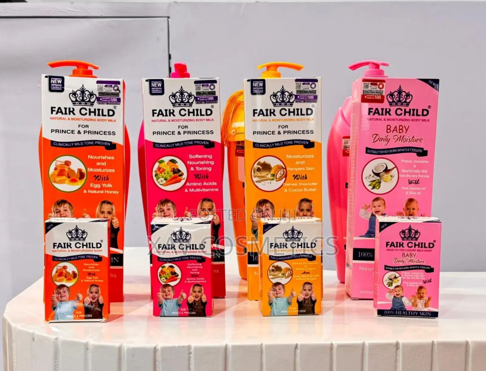 Fair Child Lotion,Body Wash Bar Soap in 4 Colors