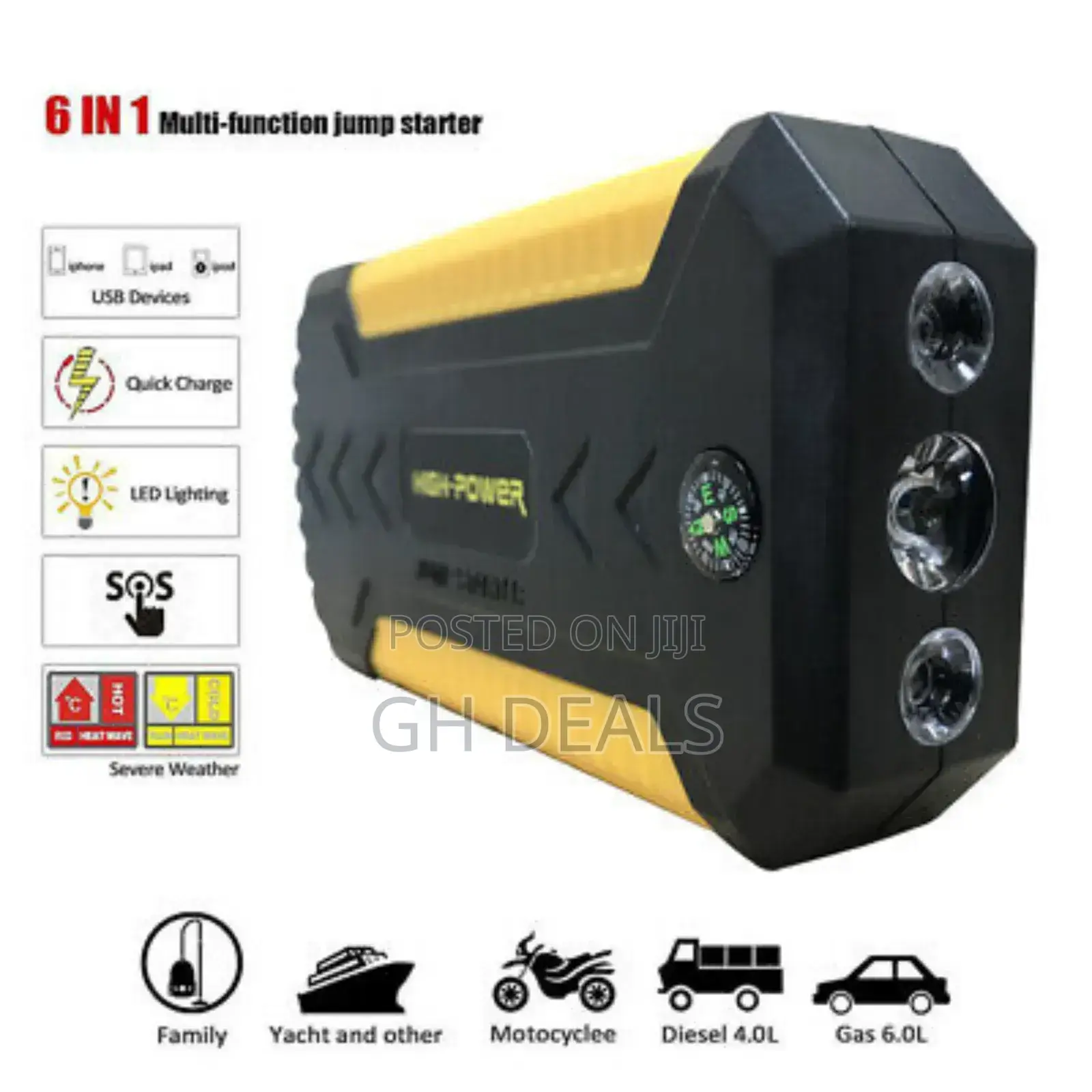Multi Function 88000mah Car Jump Starter Battery Booster