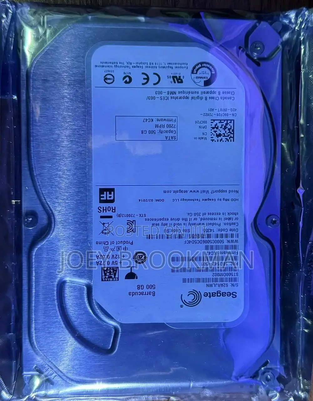 Desk Top Hard Drive for Workstation (500gb) Reduced to Clear