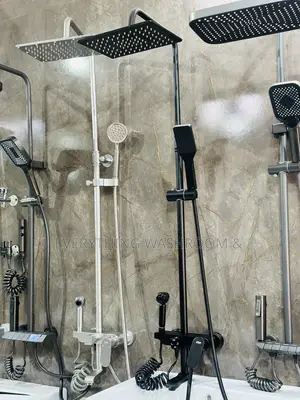 Stainless Steel Shower_black Shower Set_4 in 1 Shower
