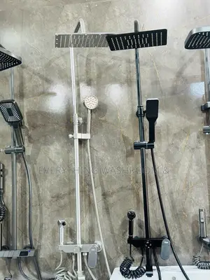 Stainless Steel Shower_black Shower Set_4 in 1 Shower