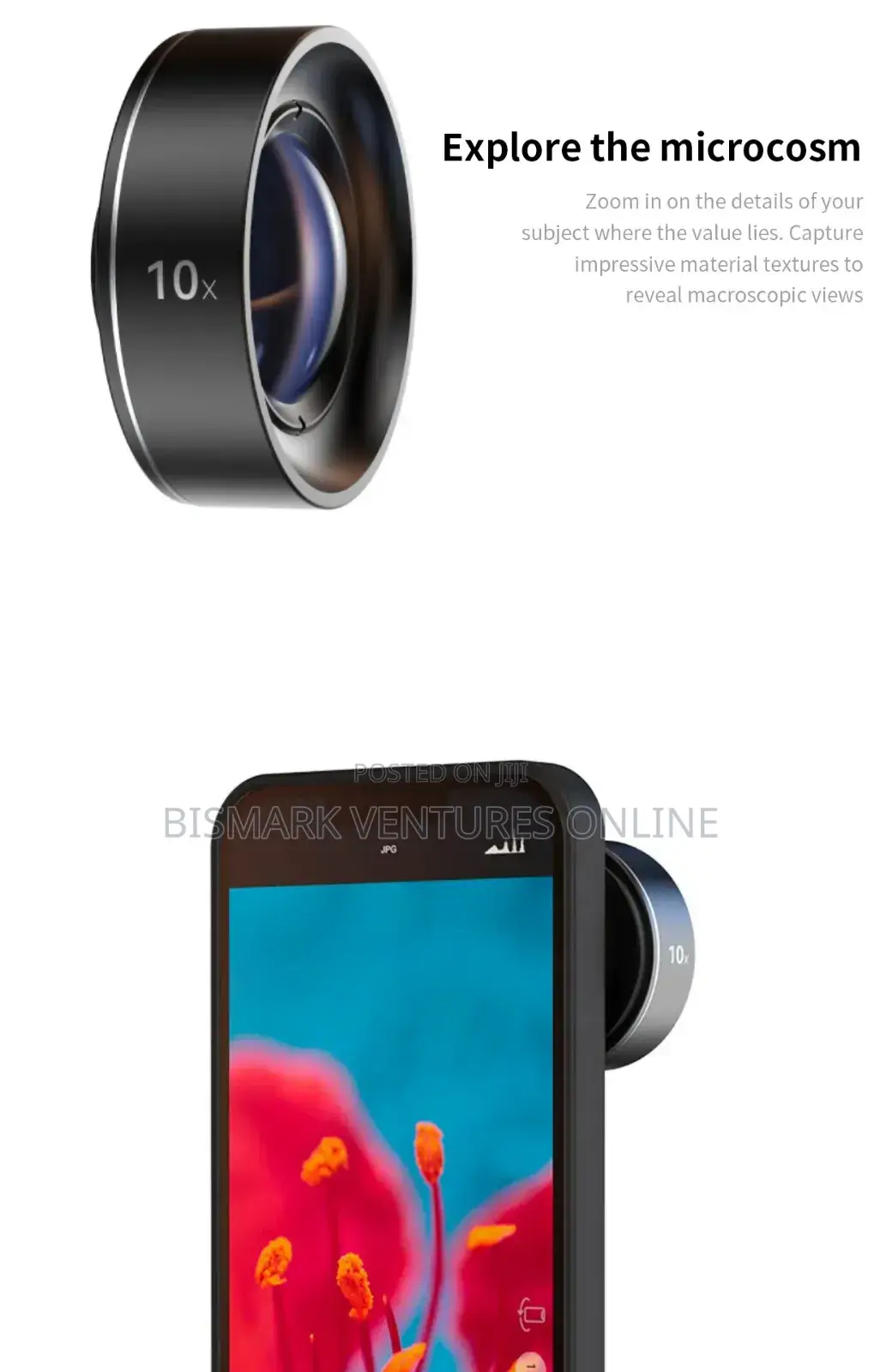 4 In1 Mobile Lens, Portrait, Wide Angle, Fish Eye, Macro.
