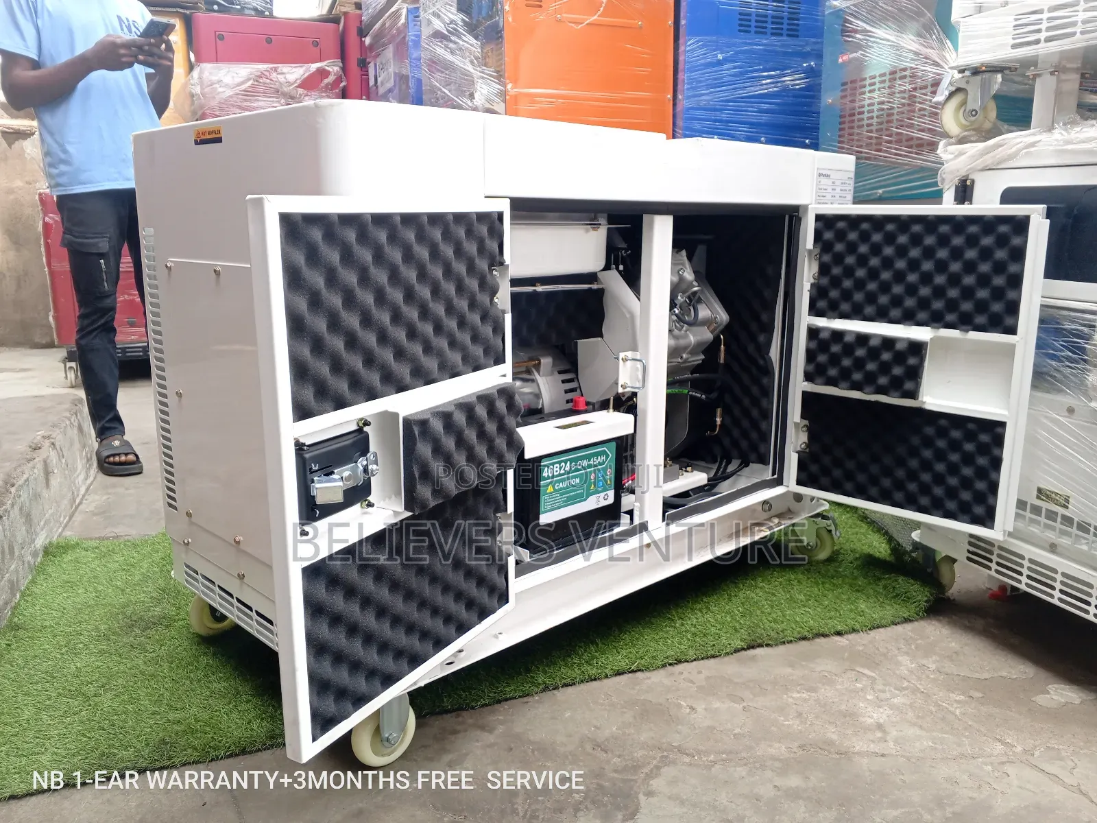 Powerful Perkins Geneset Silent Diesel 20kw Keystart Geneset