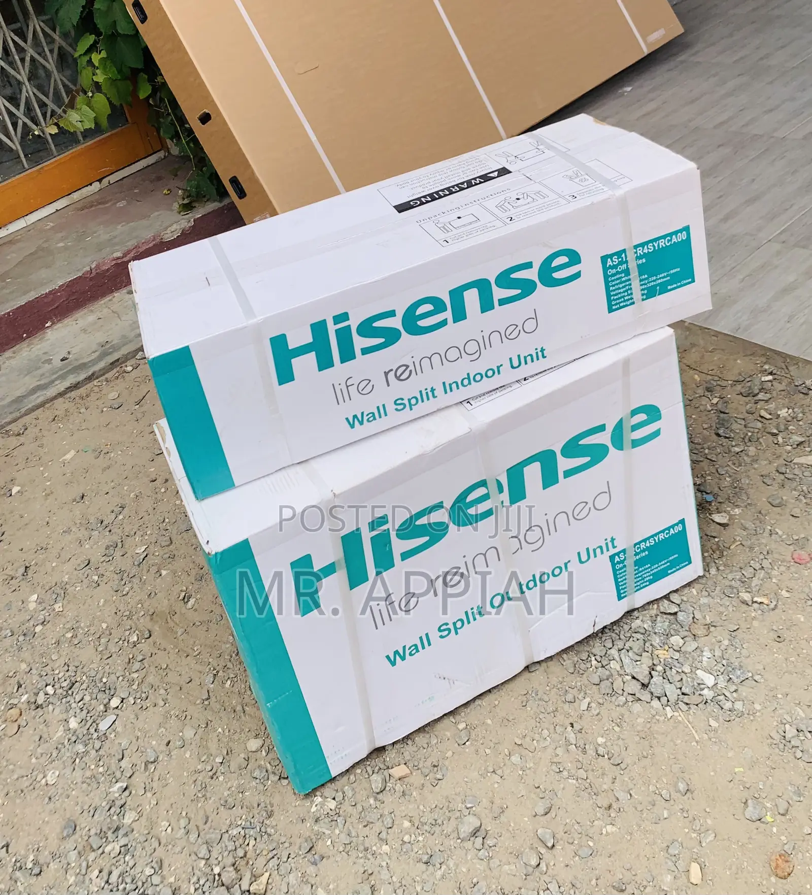 Fast Cooling Hisence 1.5hp R410 Gas Electric Ac(White).