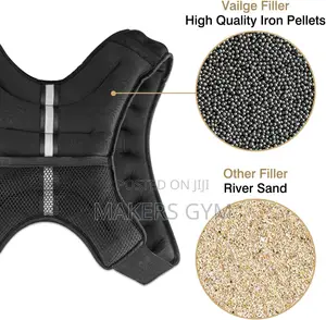 Weighted Vest Adjustable Exercise Fitness Jacket Gym Workout