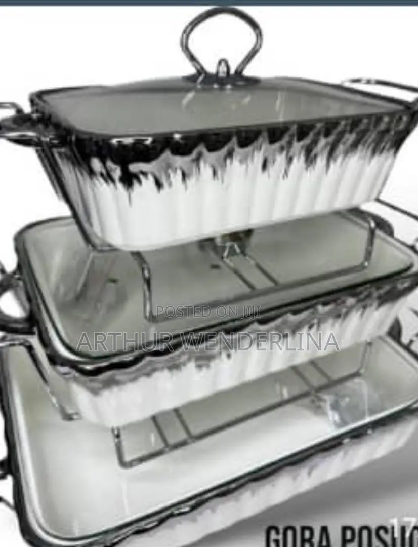 3 Set Serving Food