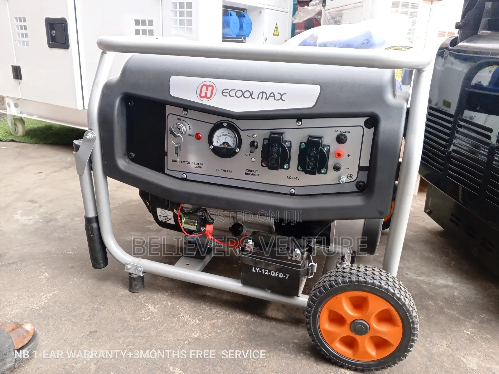 Ecoolmax Generator Silent Petrol 7.5kw 8500W Key Start