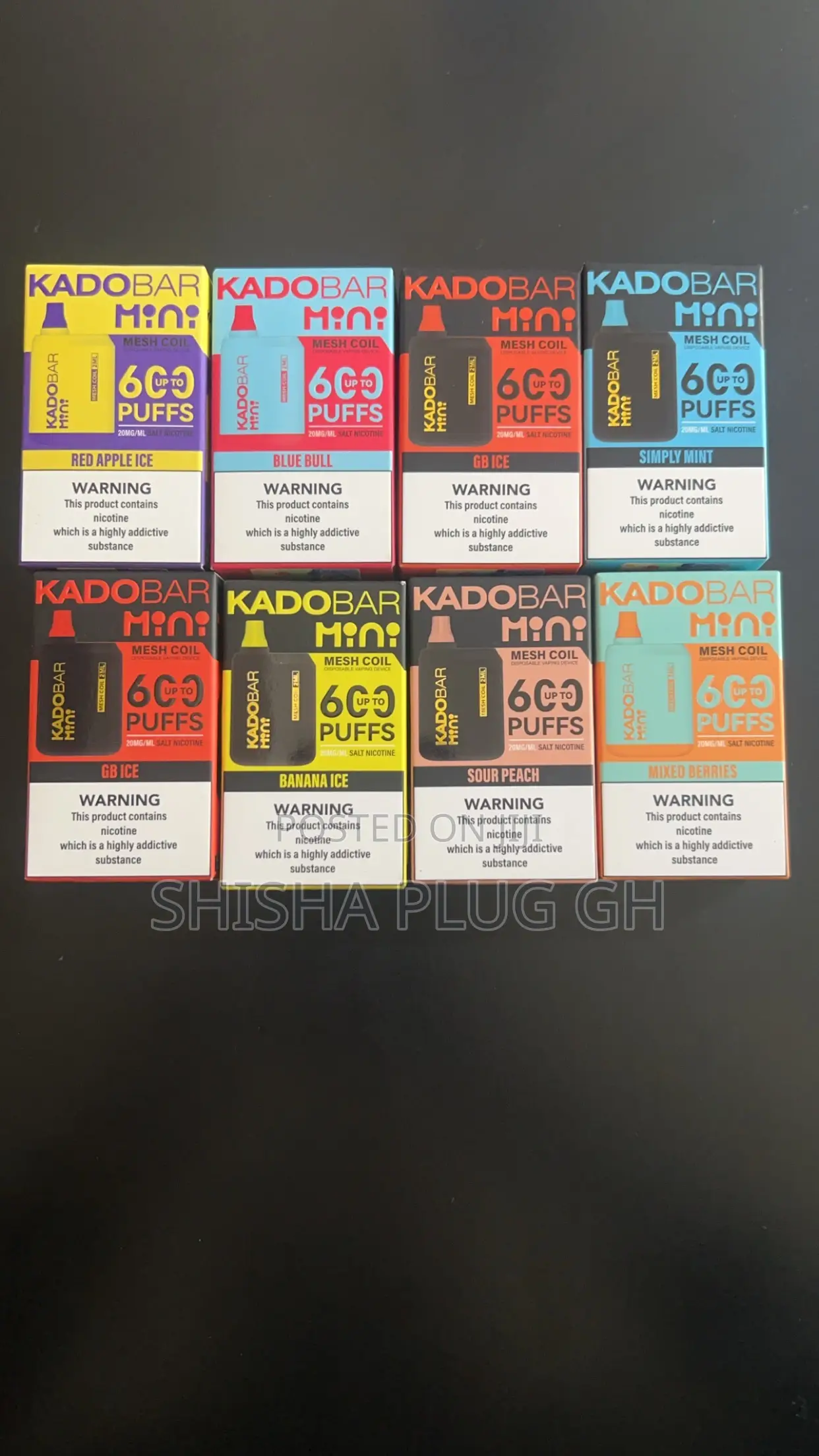 Kado Vape UK/EU Standard 600 Puffs