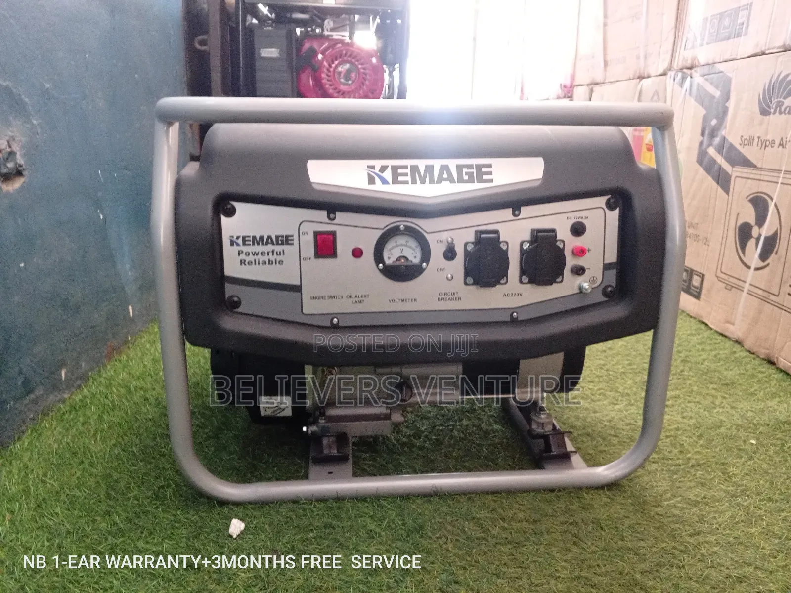 Kemage Geneset Silent Petrol 7.0kw 8000W Pullstart Brand New