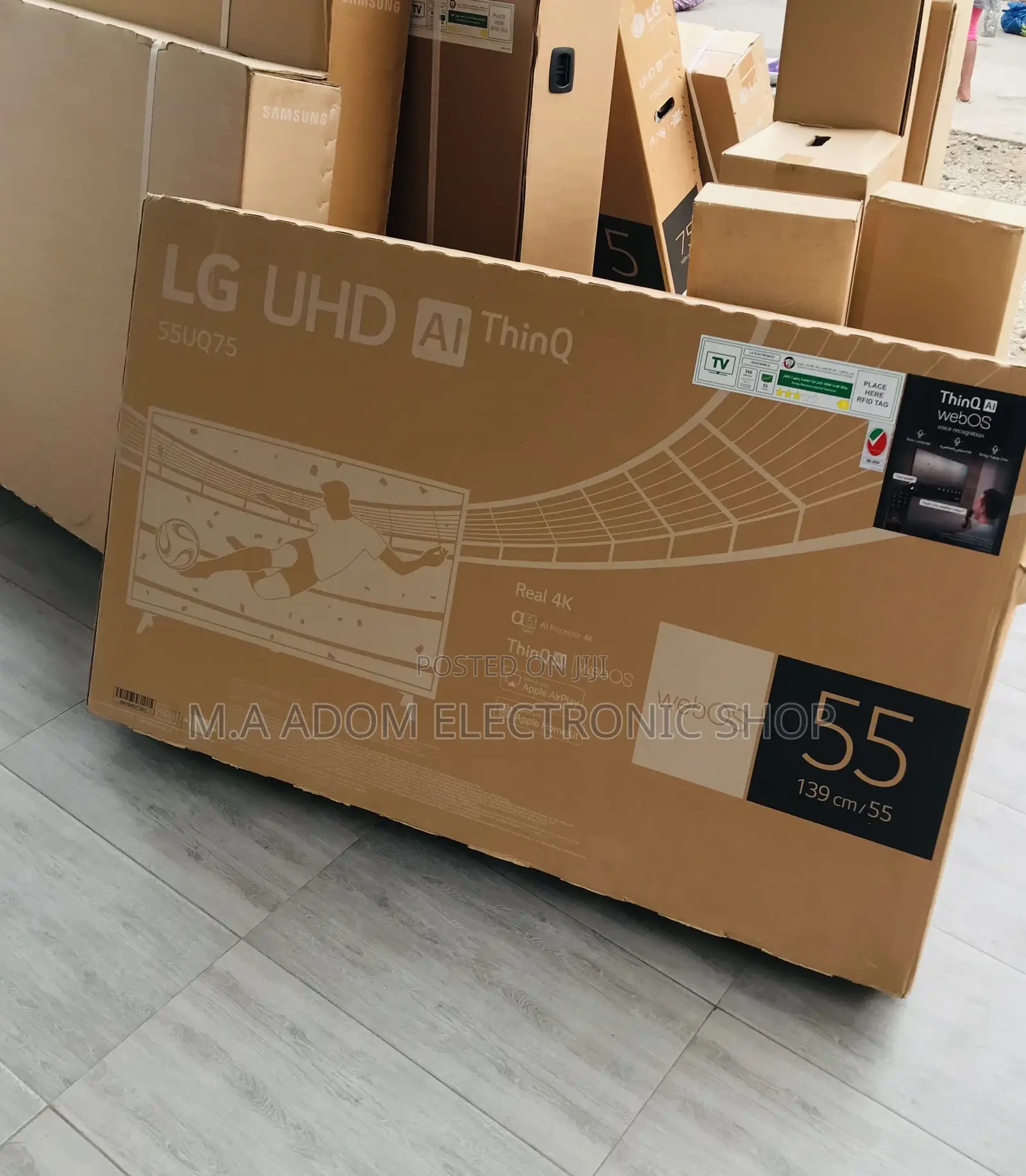 Classic Designed LG 55UR73006 55” Uhd Smart Television.