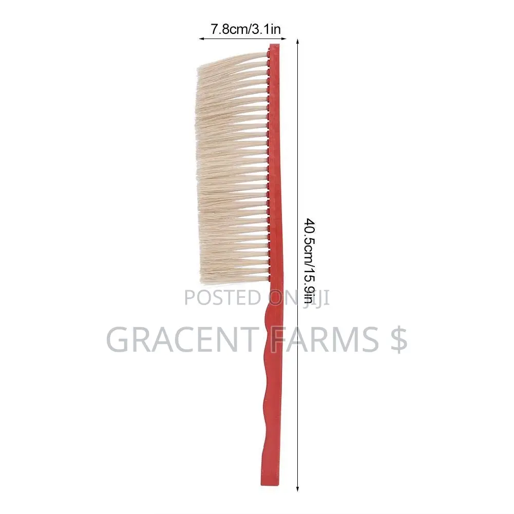 Horsehair Bee Brush With Plastic Handle