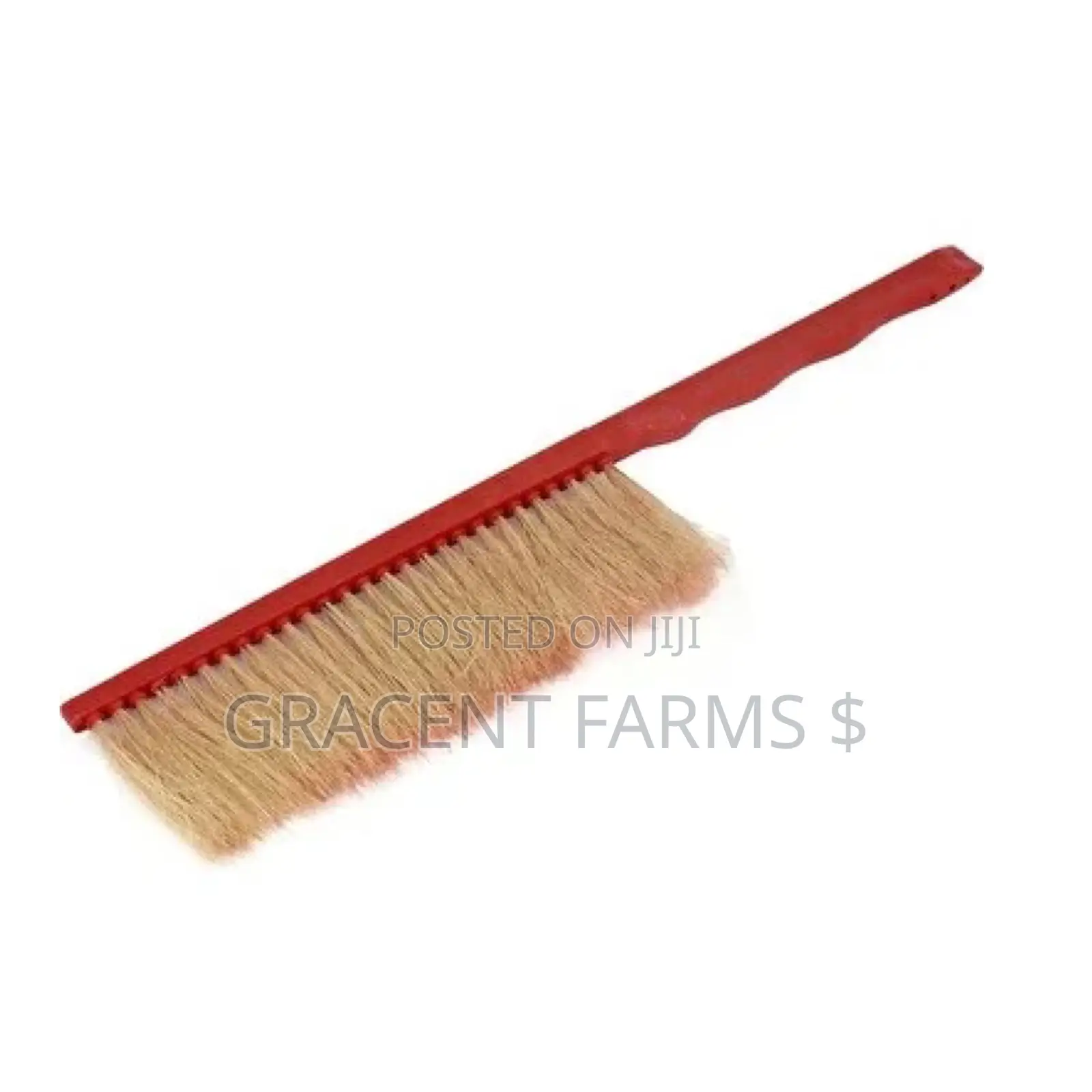 Horsehair Bee Brush With Plastic Handle