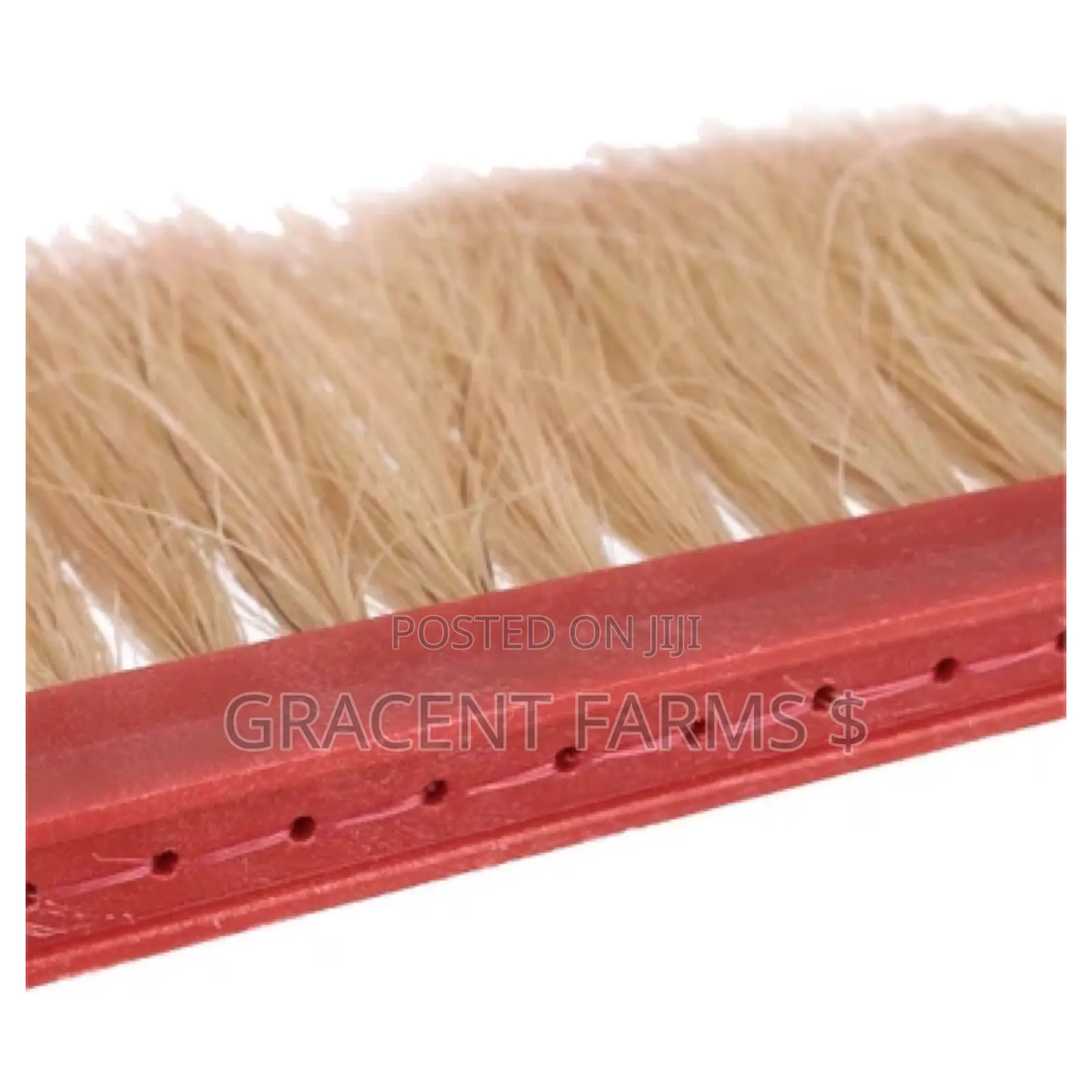 Horsehair Bee Brush With Plastic Handle