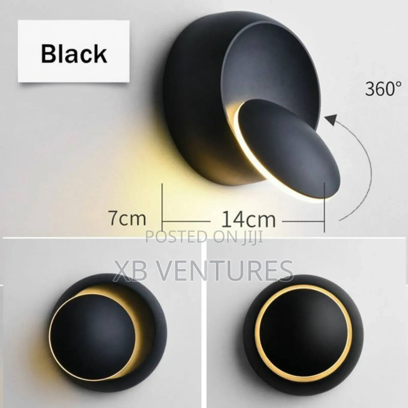 Rotating Eclipse Wall Light