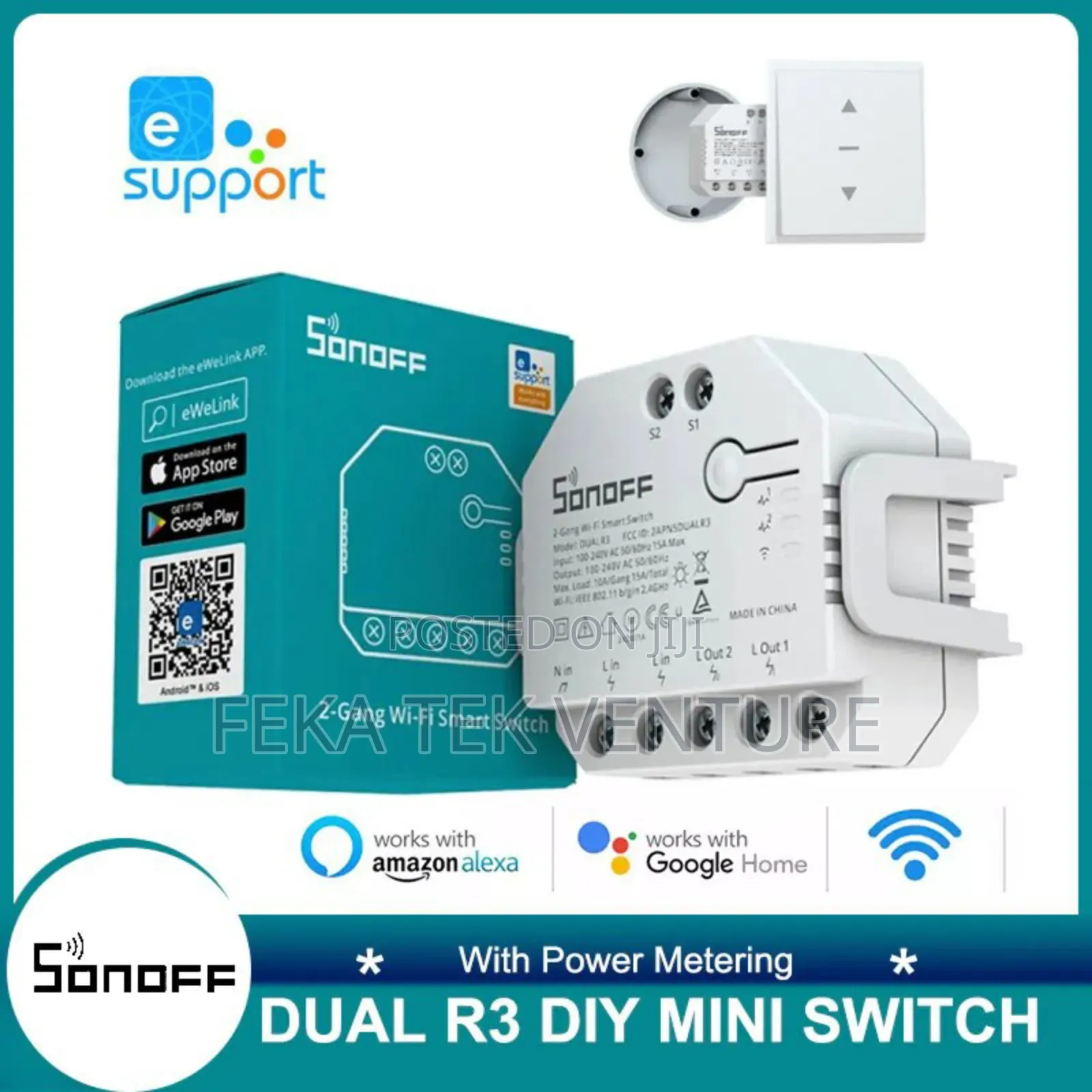 SONOFF DUALR3 Relay Two Way Power Metering Smart Switch