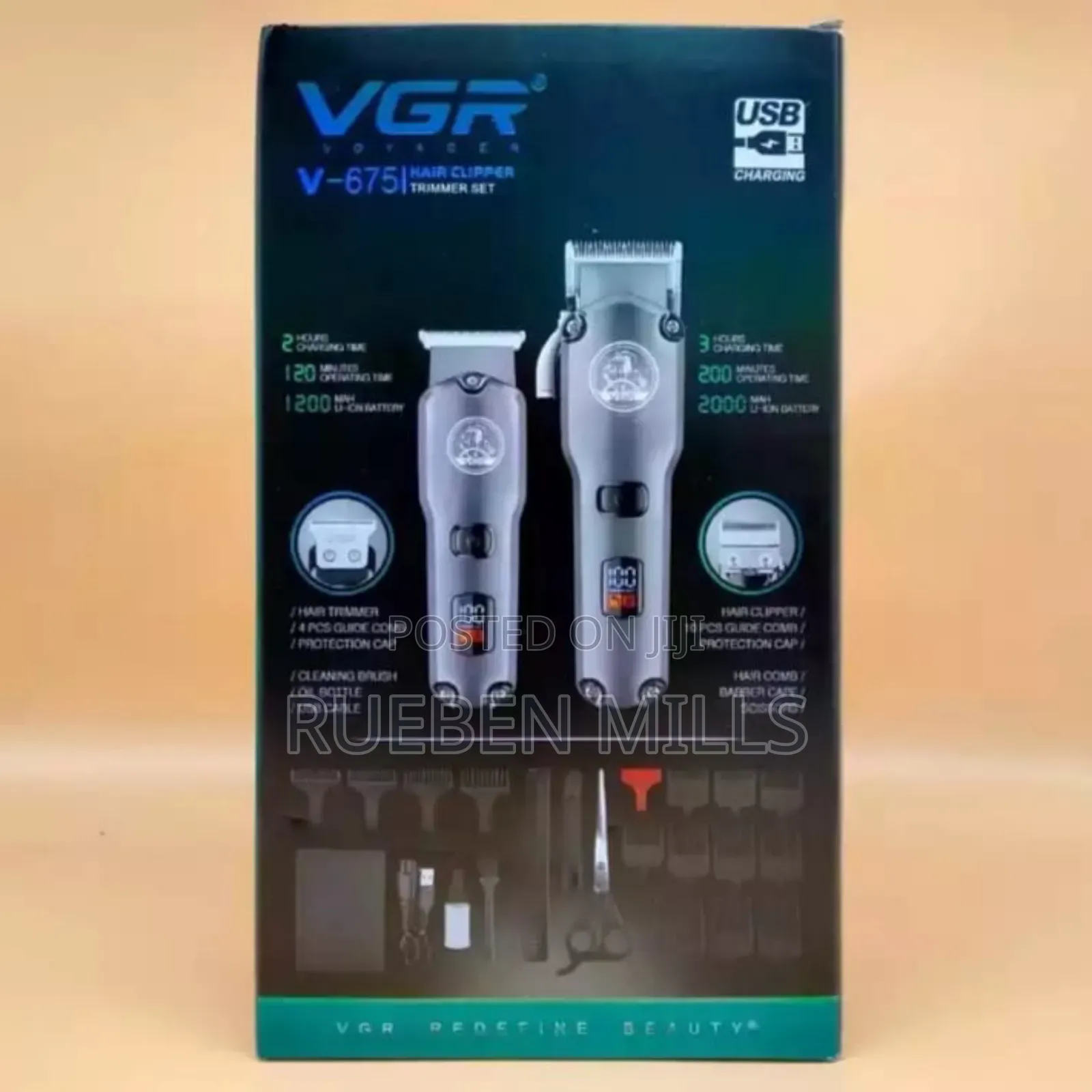VGR v-675 Best Clipper Set Barbering Machine Hair Clipper
