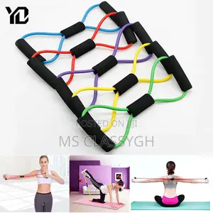 Resistance Bands Elastic Tube Rubber Belt Gym Yoga Gum Fitne