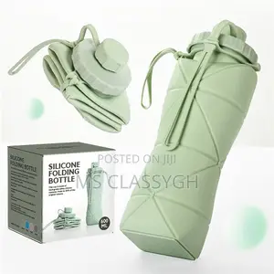 Silicone Foldable Water Bottle, Portable Cup for Outdoor Tra