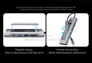 ESSAGER 8-in-1 USB-C Hub Integrates M.2 Nvme/Sata SSD.