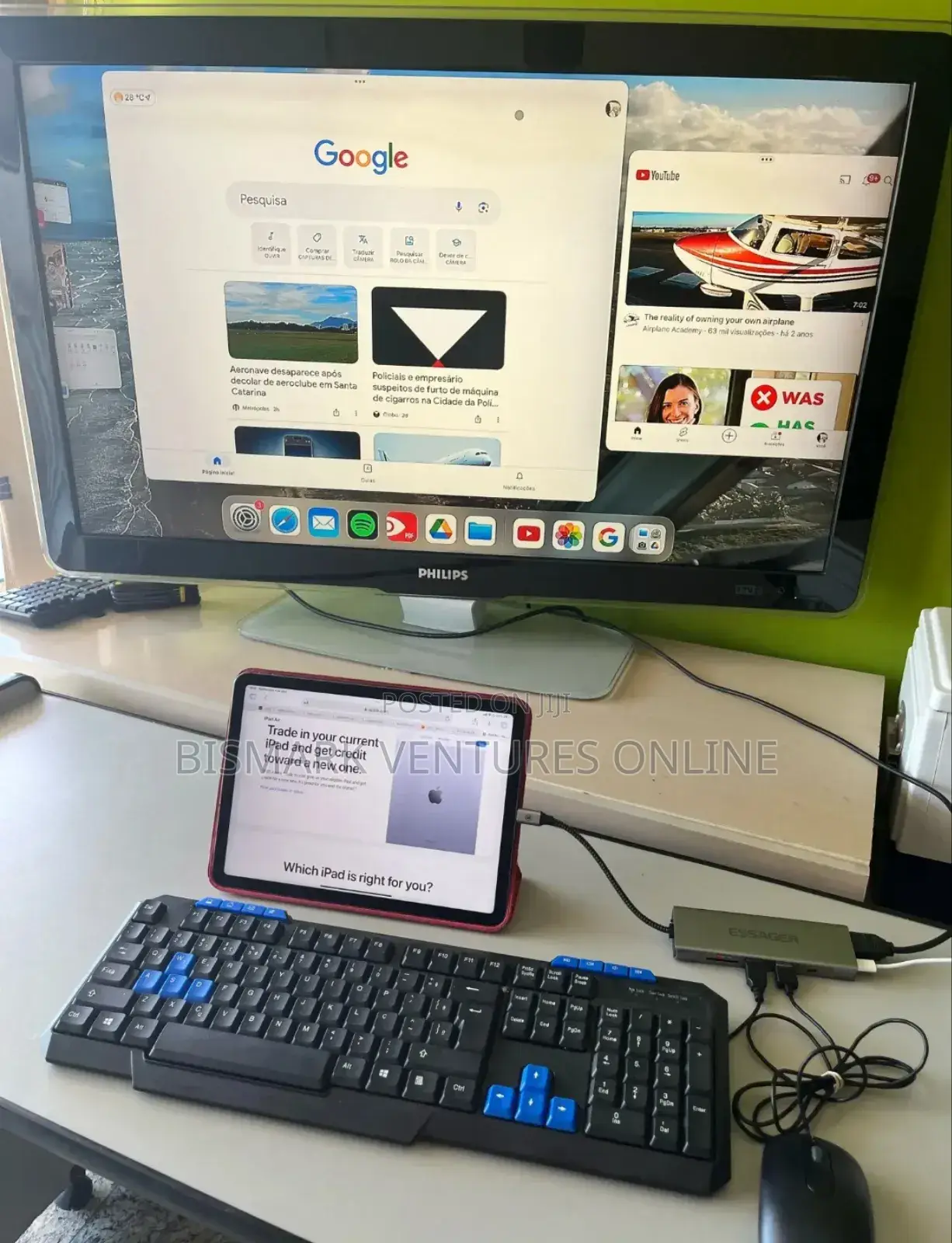 ESSAGER 8-in-1 USB-C Hub Integrates M.2 Nvme/Sata SSD.