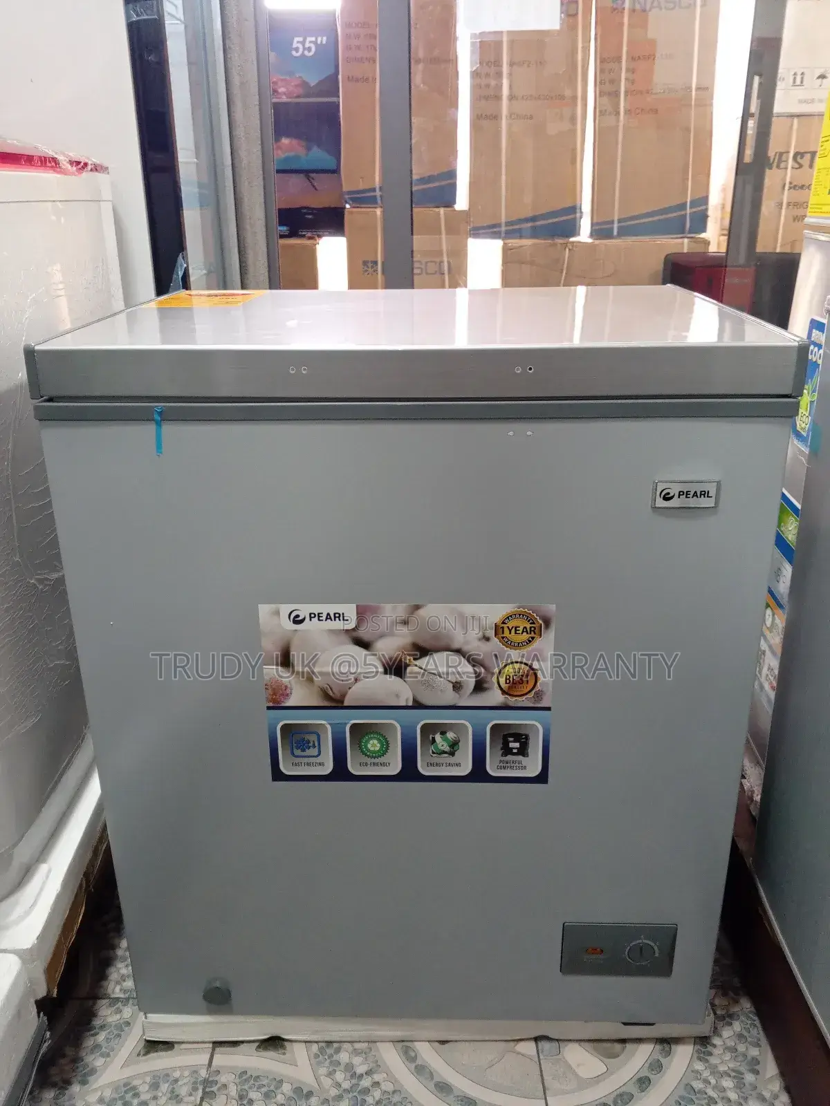 Chill Vibes Only Pearl Chest Freezer 145liters