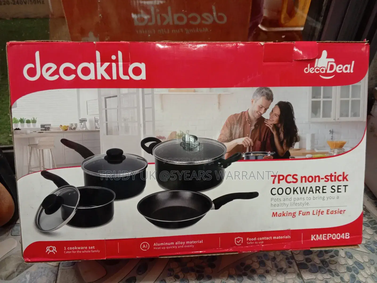 Decakila Cookware Set 7pcs Heat Up Quickly