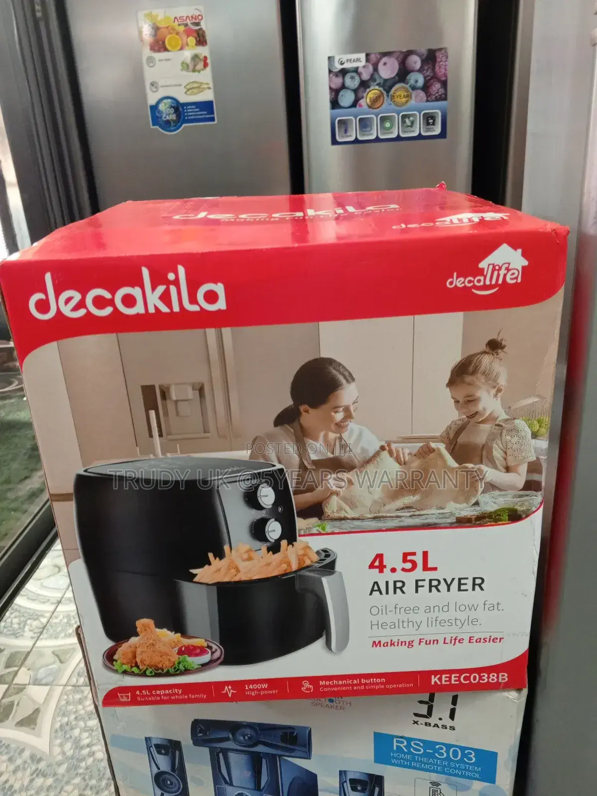 Quality Air Fryer 4.5liters 1400watts