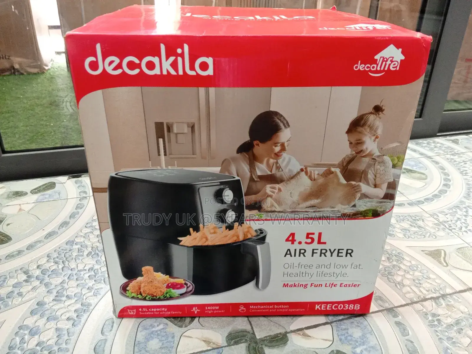 Quality and Affordable Decakila Air Fryer 4.5liters