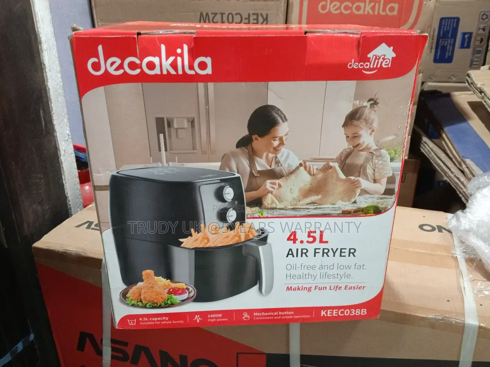 Buy New Decakila Air Fryer 4.5litersc1400w Fryer