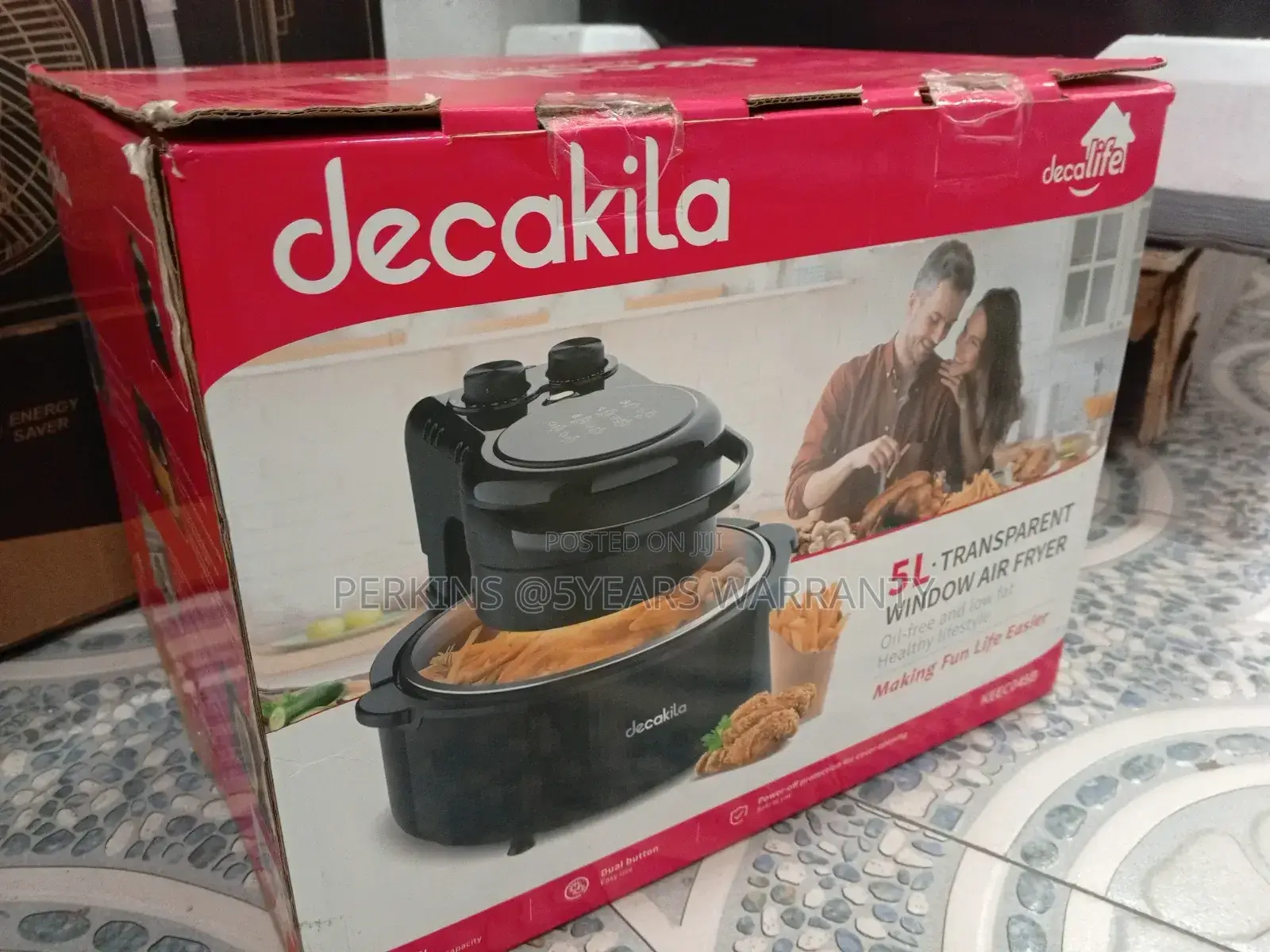 Transparent Window Air Fryer 5.0liters Fryer