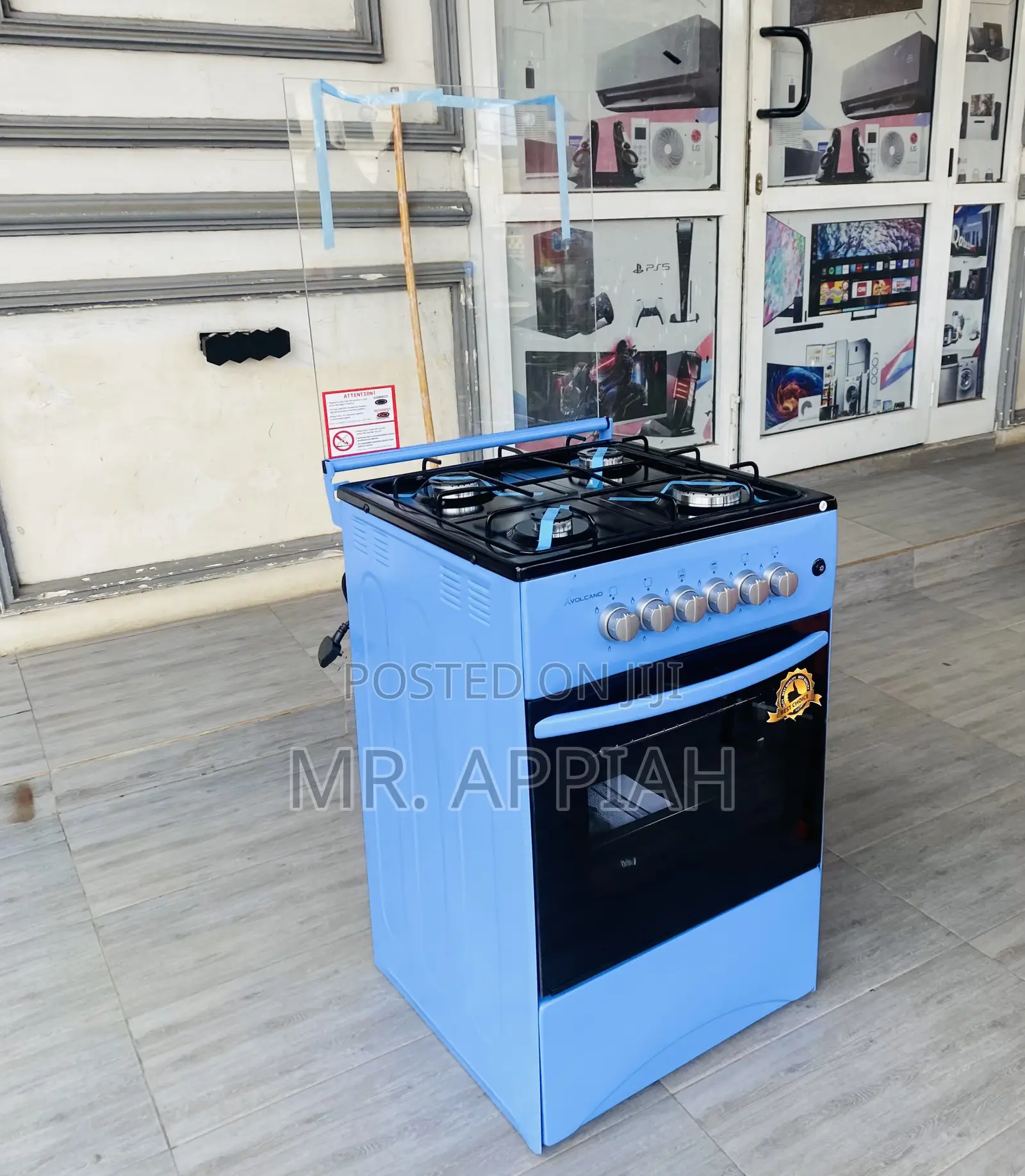 Classic Volcano 50x50 Gas Oven 4 Burner(Blue)With Grill